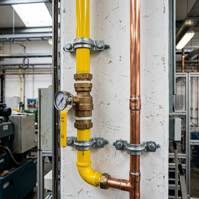 Instalación de tuberías de gas